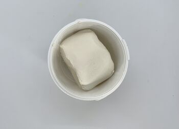 Pâte à modeler Autodurcissante pot de 500 gr  blanc: Made in France 2