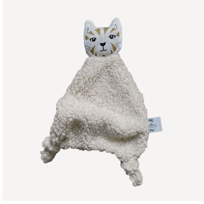 Doudou Chat teddy beige