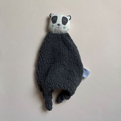 Piumino Panda orsetto grigio antracite