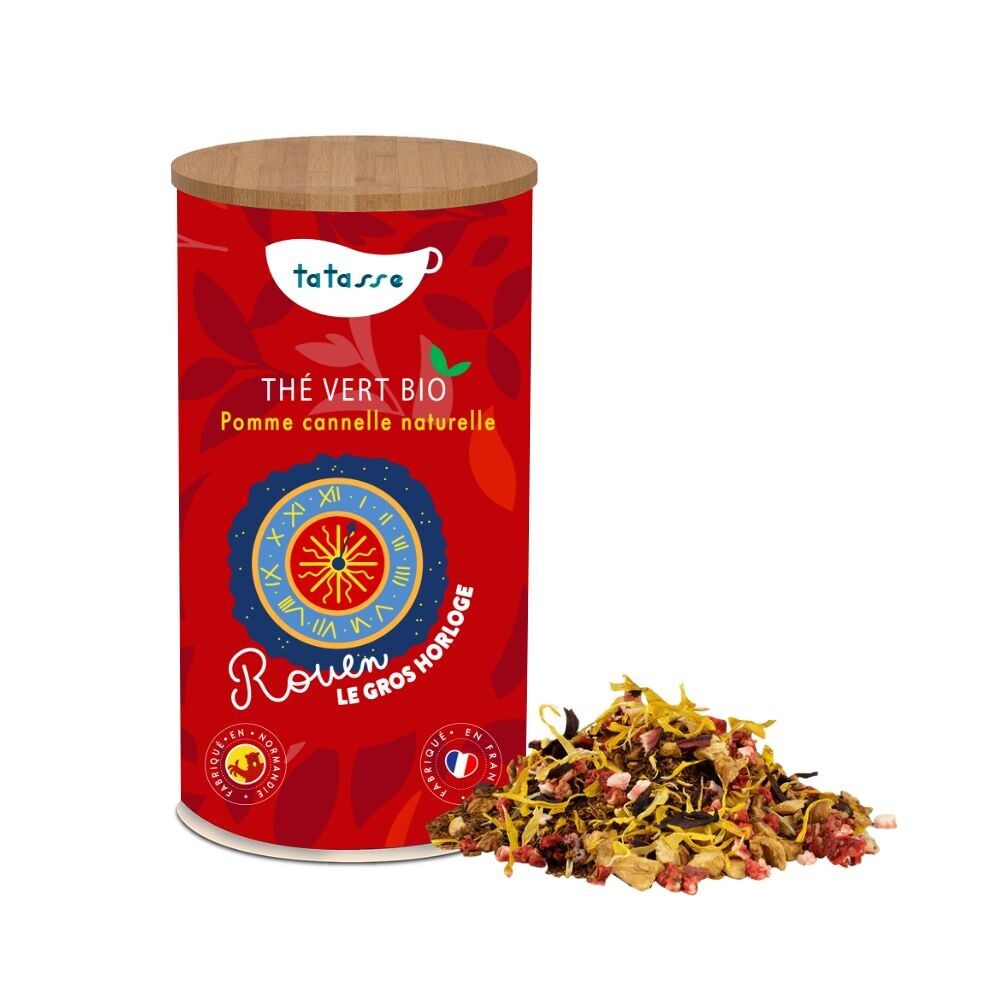 Organic green tea with apple and cinnamon - Rouen's Gros Horloge