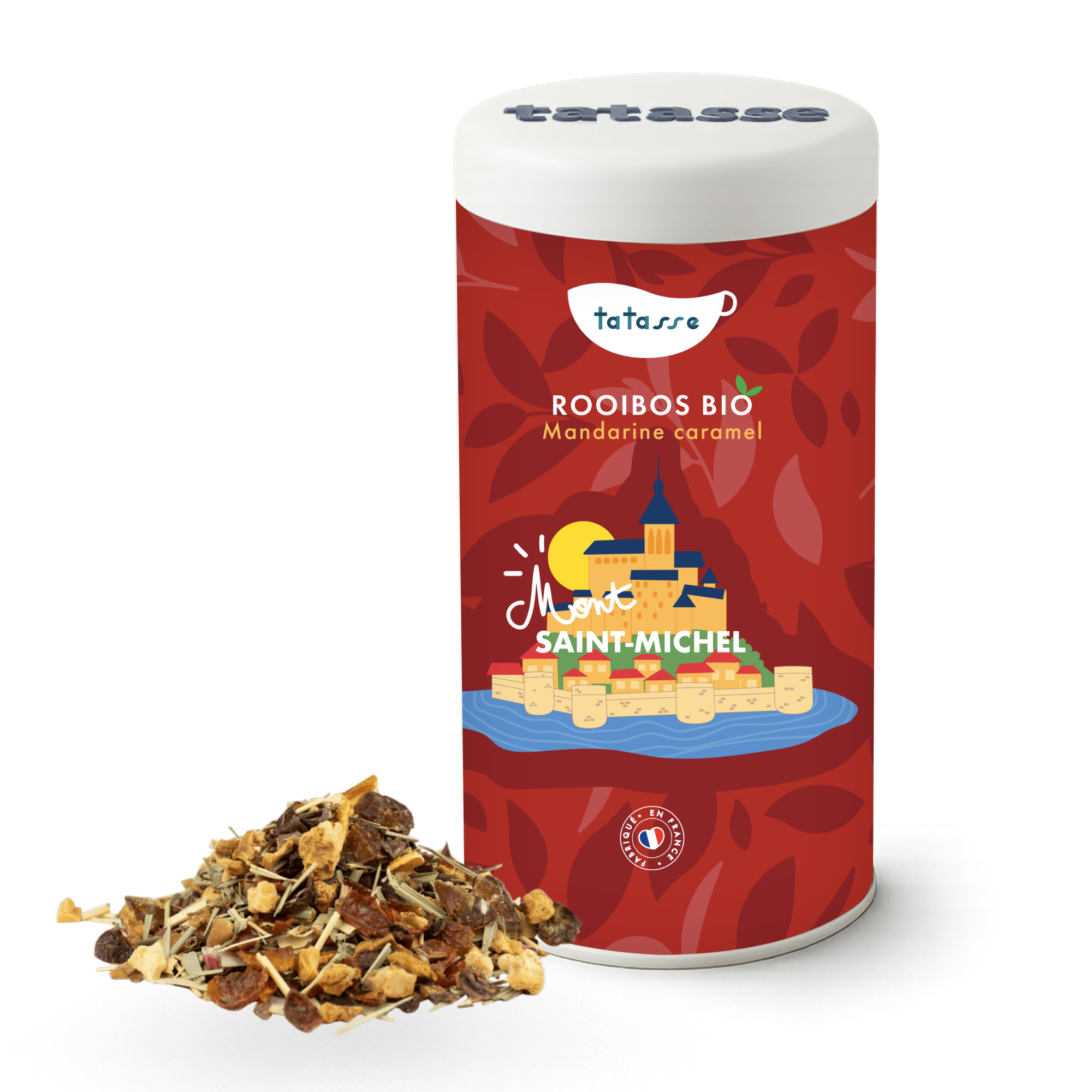 Organic mandarin caramel infusion – gourmet rooibos, caffeine-free – Mont Saint-Michel