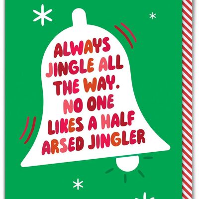 Carte de Noël drôle - Half Arsed Jingler