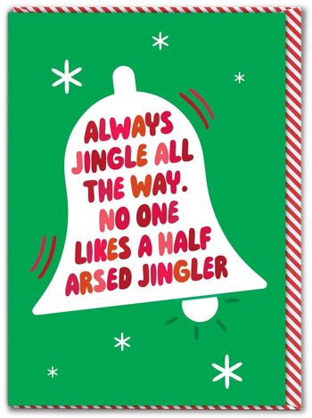 Carte de Noël drôle - Half Arsed Jingler 1