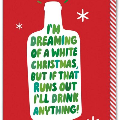 Tarjeta de Navidad divertida - Navidad blanca