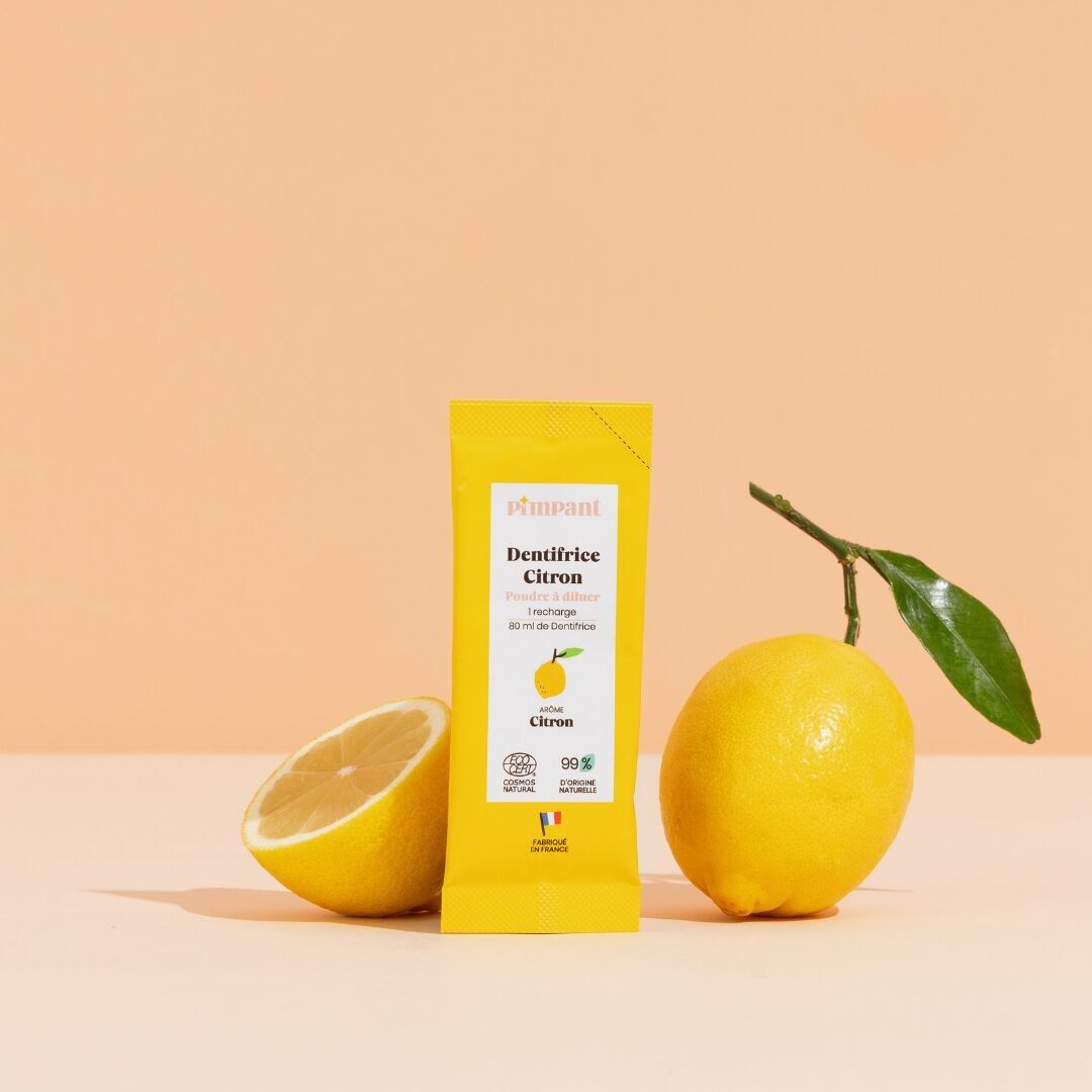 Dentifricio in polvere al limone da diluire 8 gr