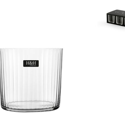 Juego de 6 vasos Gary de cristal óptico 40 cl