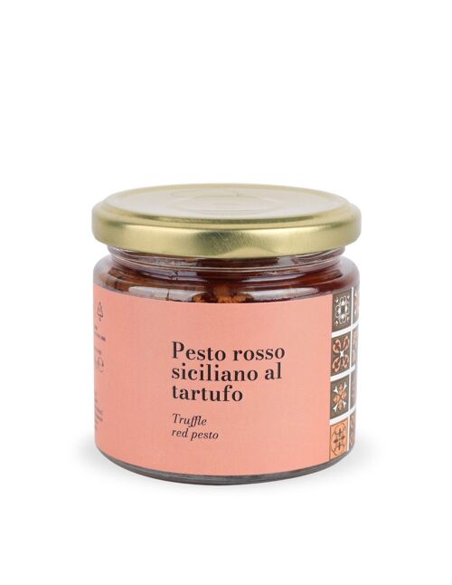 PESTO ROSSO SICILIANO AL TARTUFO senza carne - 180g