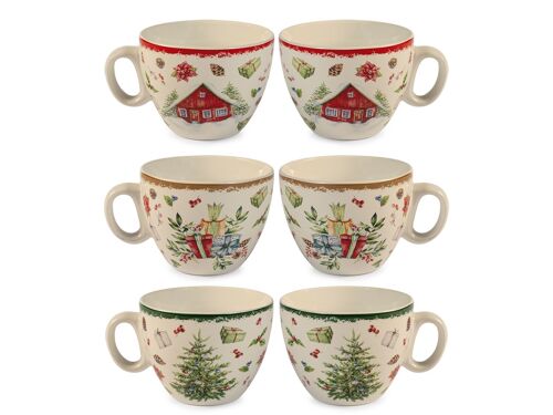 Set 12 tazze tè Xmas Carol 220 cc