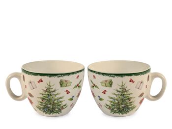 Lot de 12 tasses à thé Xmas Carol 220 cc 3