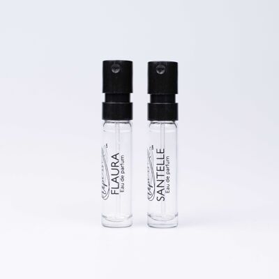 Eau de Parfum Vegan Upcycled Flacons d'échantillons de 1,5 ml - Flaura + Santelle