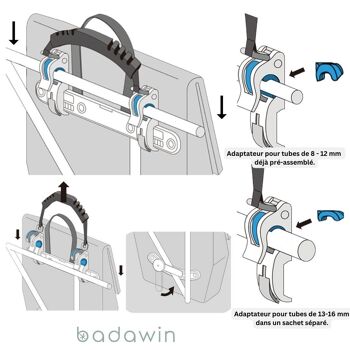 Sacoche De Vélo Pour Porte-Bagages Noir Hace Badawin 9