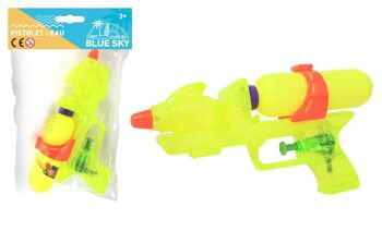 BLUE SKY - Pistolet À Eau - Jeu de Plein Air - 040431 - Jaune - Plastique - 20 cm - Jouet Enfant - Jeu de Plage - Piscine - Arroser - À Partir de 3 ans 1