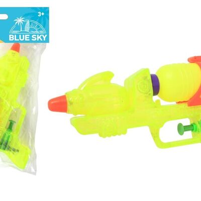BLUE SKY - Pistolet À Eau - Jeu de Plein Air - 040431 - Jaune - Plastique - 20 cm - Jouet Enfant - Jeu de Plage - Piscine - Arroser - À Partir de 3 ans