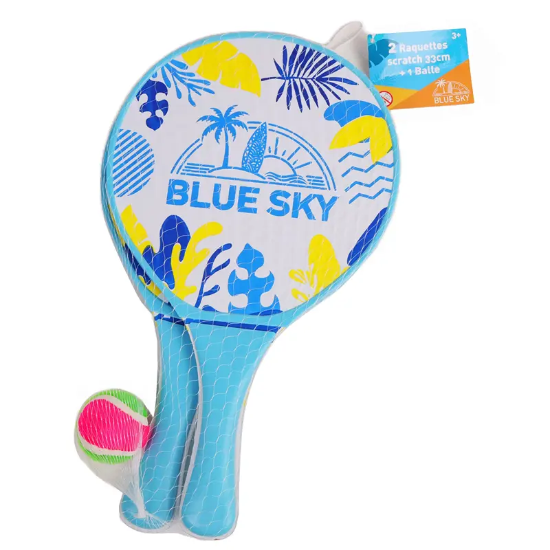 Jeu De Balle Rebondissante IBlock Avec Raquette, Raquette Polyvalente Et Durable Pour Le Plaisir Familial Et La Forme Physique Parfait Pour Le Divertissement Et Lexercice Des Enfants Et Des Adultes