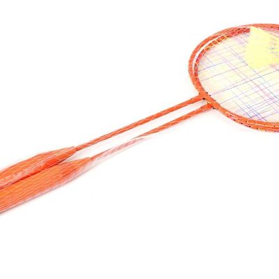 SPORTSIDE - Set de Badminton - Jeu de Raquette - Raquettes - Volants - Accessoire de Sport - 046584 - Couleur Aléatoire - Nylon - 62 cm - Article de Sport