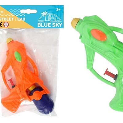 BLUE SKY - Pistolet À Eau - Jeu de Plein Air - 048018 - Modèle Aléatoire - Plastique - 16 cm - Jouet Enfant - Jeu de Plage - Piscine - À Partir de 3 ans