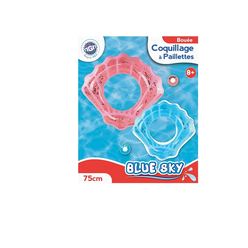 Bouée Marine Nationale - Gonflable - 069988 - Bleu - Plastique - 90 Cm