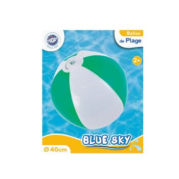 BLUE SKY - Ballon Gonflable - Jeu de Plage - 069154 - Multicolore - Plastique - Jouet Enfant - Piscine - Jeu d'Été - Léger - 40 cm - À Partir de 24 Mois 3