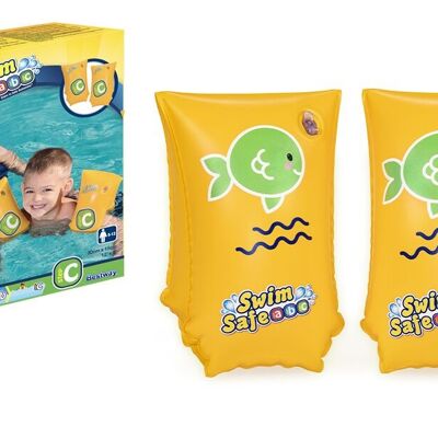BESTWAY - Brassards Swim Safe Step C - Brassard - 32110N - Jaune - Vinyle - 30 cm x 15 cm - Jouet Enfant - Jeu de Plein Air - Piscine - À Partir de 5 ans