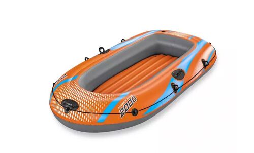 BESTWAY - Bateau Kondor 1000 - Gonflable - 61135 - Orange - Vinyle - 162 cm x 96 cm - Bouée - Jeu de Plein Air - Jeu de Plage - Naviger - À Partir de 14 ans