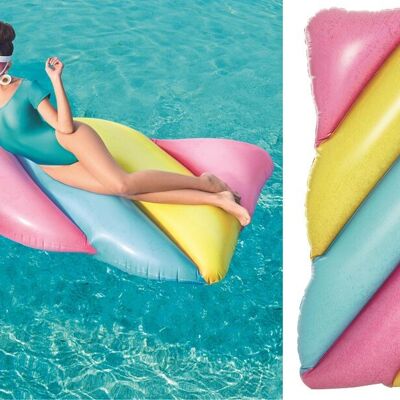 BESTWAY - Matelas Bonbon - Gonflable - 43187 - Multicolore - Vinyle - 190 cm x 105 cm - Jouet Enfant Adulte - Jeu de Plein Air - Piscine - À Partir de 5 ans