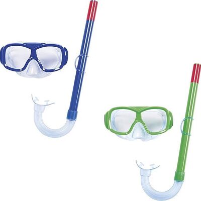 BESTWAY - Masque De Plongée Essential Freestyle - Accessoire De Plongée - 24035A - Modèle Aléatoire - 3 Ans et 6 Ans - Polycarbonate - 15 cm - Enfant - Snorkeling - Article de Sport