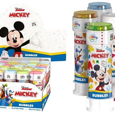 DULCOP - Bulles Mickey Mouse - Bulles de Savon - 60 Ml - 047006 - Blanc - Plastique - Licence Officiel - Jouet Enfant - Jeu de Plein air - À Partir de 3 ans