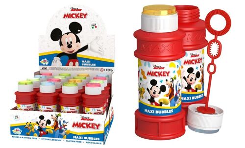 DULCOP - Bulles Mickey Club House - Bulles de Savon - 175 Ml - 047008B - Rouge - Plastique - Licence Officiel - Jouet Enfant - Jeu de Plein air - À Partir de 3 ans