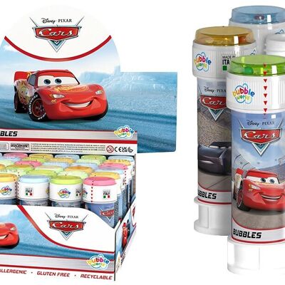 DULCOP - Bulles Cars - Bulles de Savon - 60 Ml - 047025 - Rouge - Plastique - Licence Officiel - Jouet Enfant - Jeu de Plein air - Jeu d'été - À Partir de 3 ans