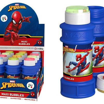 DULCOP - Bulles Spiderman - Bulles de Savon - 175 Ml - 047091B - Rose - Plastique - Licence Officiel - Jouet Enfant - Jeu de Plein air - À Partir de 3 ans