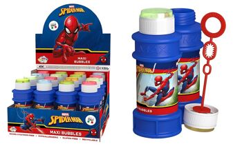 DULCOP - Bulles Spiderman - Bulles de Savon - 175 Ml - 047091B - Rose - Plastique - Licence Officiel - Jouet Enfant - Jeu de Plein air - À Partir de 3 ans 1