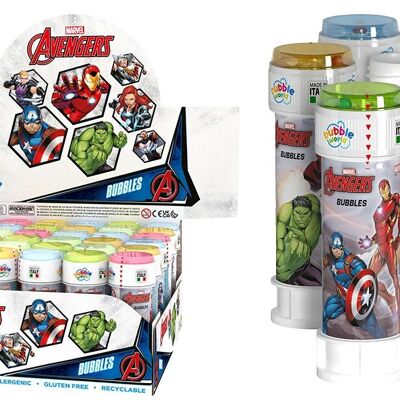 DULCOP - Bulles Avengers - Bulles de Savon - 60 Ml - 047578 - Multicolore - Plastique - Licence Officiel - Jouet Enfant - Jeu de Plein air - À Partir de 3 ans