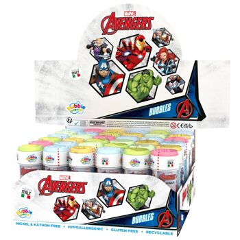 DULCOP - Bulles Avengers - Bulles de Savon - 60 Ml - 047578 - Multicolore - Plastique - Licence Officiel - Jouet Enfant - Jeu de Plein air - À Partir de 3 ans 2