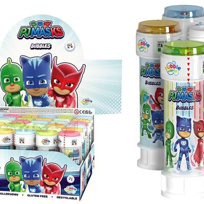 DULCOP - Bulles PJ Masks / Pyjamasques - Bulles de Savon - 60 Ml - 047697 - Blanc - Plastique - Licence Officiel - Jouet Enfant - Jeu de Plein air - À Partir de 3 ans