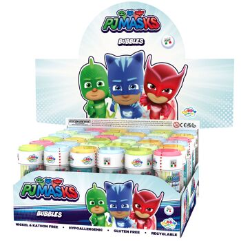 DULCOP - Bulles PJ Masks / Pyjamasques - Bulles de Savon - 60 Ml - 047697 - Blanc - Plastique - Licence Officiel - Jouet Enfant - Jeu de Plein air - À Partir de 3 ans 2