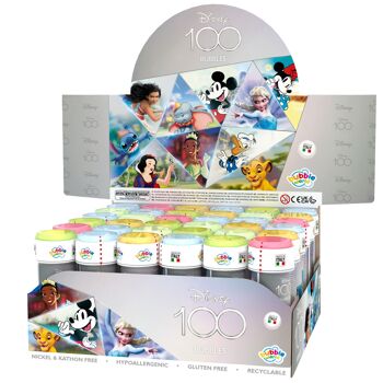 DULCOP - Bulles 100 Ans Disney - Bulles de Savon - 60 Ml - 047331 - Multicolore - Plastique - Licence Officiel - Jouet Enfant - Jeu de Plein air - À Partir de 3 ans 2