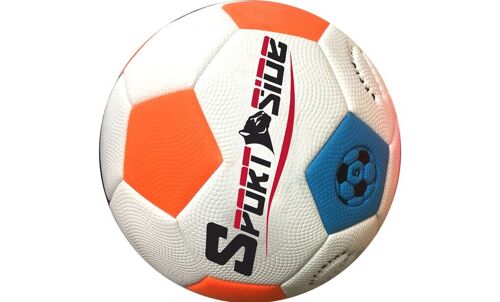 SPORTSIDE - Ballon Étanche - Jeu de Plage - Beach Soccer - Foot - Ballon de Plage - Jouet Enfant - 046689 - Orange - Plastique - 22 cm - Article de Sport