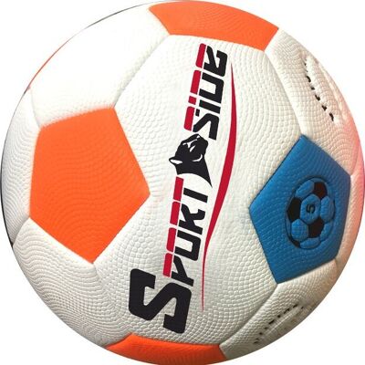 SPORTSIDE - Ballon Étanche - Jeu de Plage - Beach Soccer - Foot - Ballon de Plage - Jouet Enfant - 046689 - Orange - Plastique - 22 cm - Article de Sport