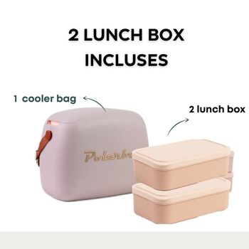 LUNCH BAG ET BOX 6L PERLE  POLARBOX 3