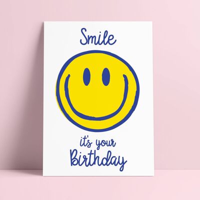 Postal Sonrisa es tu cumpleaños