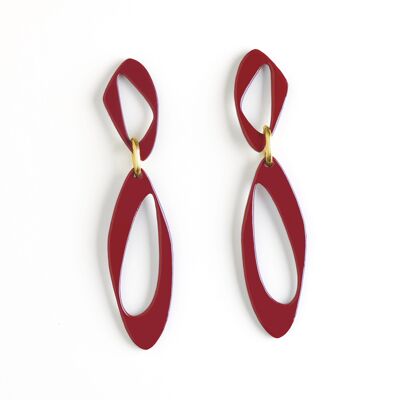 SIMONA burgundy earrings