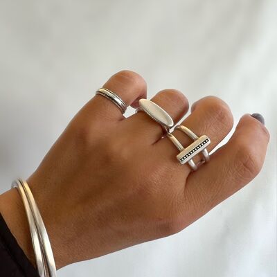 Stackable Silver Rings, Handmade Rings Women, Silver Band Rings, Women Rings, Minimal Rings, Statement Rings, Gift for Her, Made in Greece.