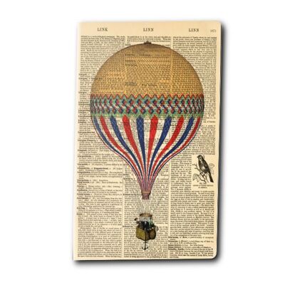 Carnet d'art avec dictionnaire de montgolfières (WAN21404)