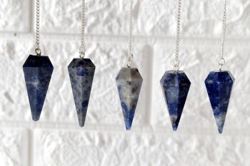 Sodalite Pendulum, Crystal Pendulum (Intuition and Truth) 1