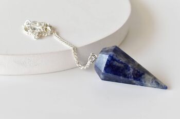 Sodalite Pendulum, Crystal Pendulum (Intuition and Truth) 7