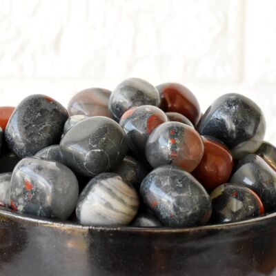 1Pc African Bloodstone Tumbled Stone ~ Healing Tumble Stones