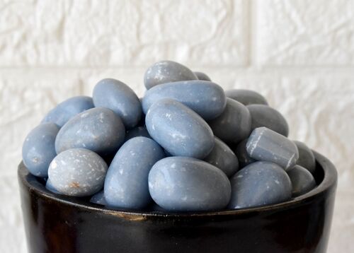 1Pc Angelite Tumbled Stone ~ Healing Tumble Stones