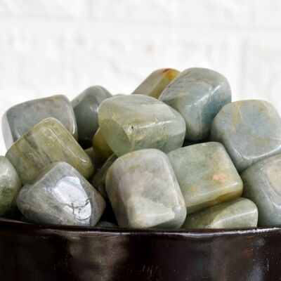 1Pc Aquamarine Tumbled Stone ~ Healing Tumbled Stones