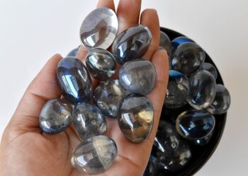 1Pc Aura Quartz Labradorite Tumbled Stone ~ Healing Stones 5