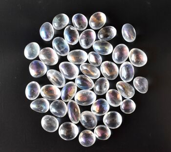 1Pc Aura Quartz Rainbow Tumble Stone ~ Healing Tumble Stones 10